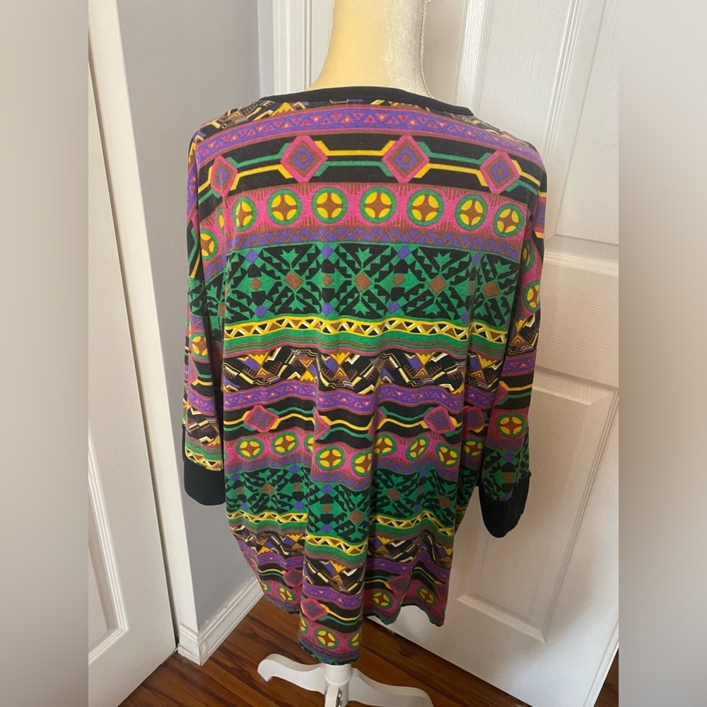 Vintage CR & ME Vibrant Colored Tunic - Picture 4 of 6
